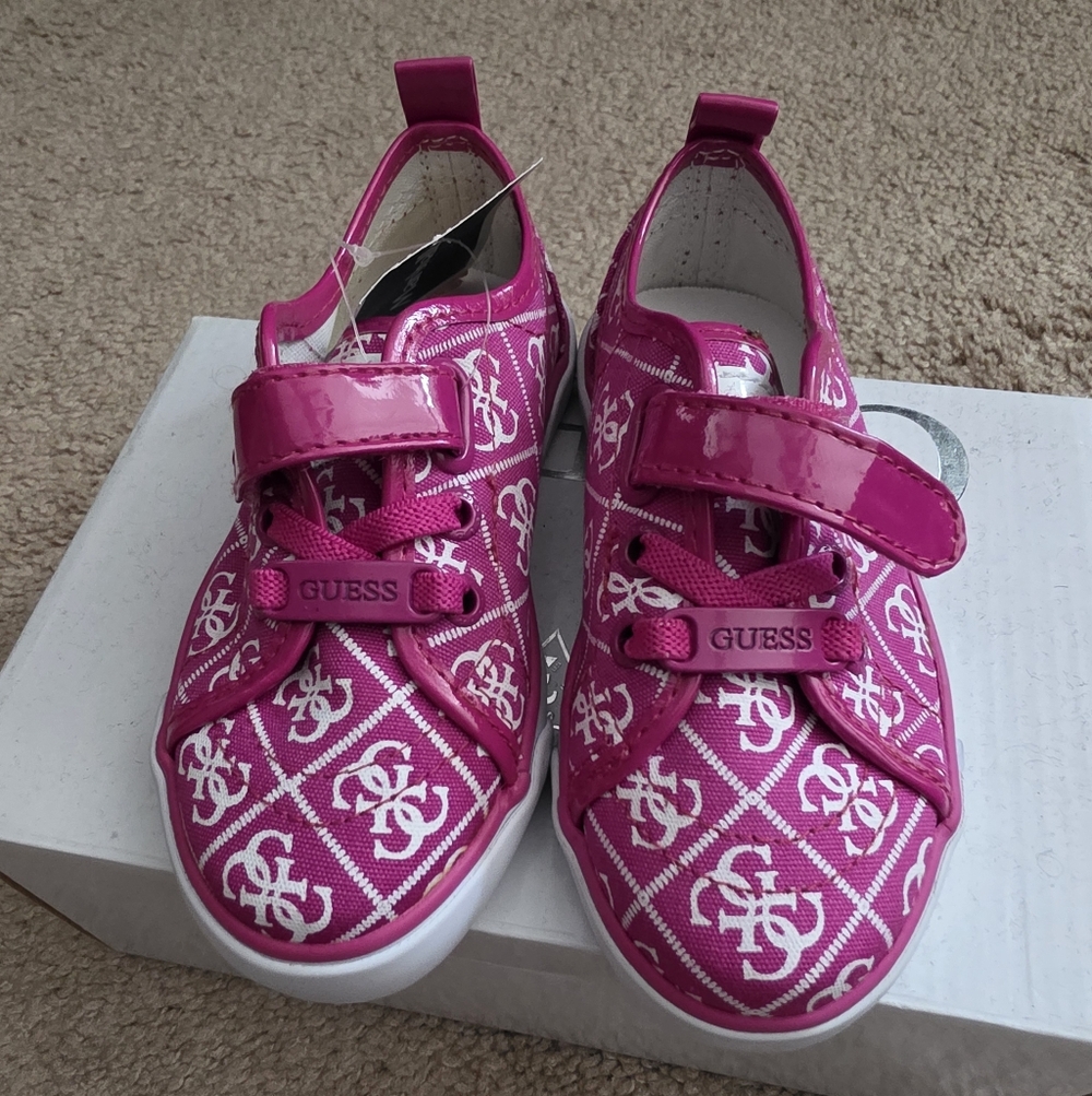 Guess Kids Pink Logo Sneakers